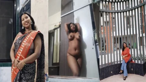 Horny Indian Wife Boobs Pussy Doggy Fucking