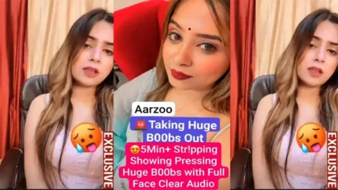 Famous Insta Model Aarzoo New Latest 5Min+ Premium Live