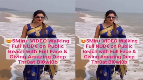 Beautiful Desi Model Latest Trending Full Nude on Public Beach
