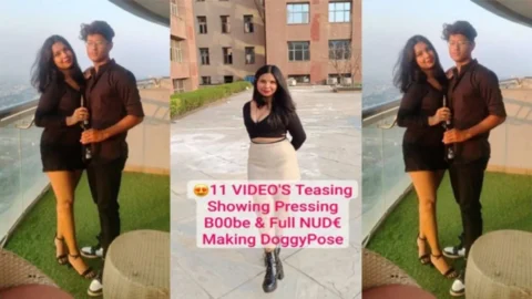 University Queen Viral Teasing Showing Pressing Boobs