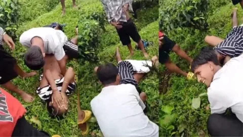 Teen Gf Outdoor Caught Group Sex Outdoor Gangbang Sex HD Porn