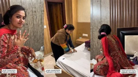 Indian Yoga Innstructor Tejaswini Honeymoon Sex mms HD Porn